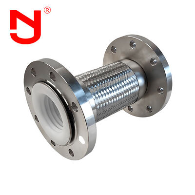 Επένδυση PTFE Ανοξείδωτου Χάλυβα Συρματόσχοινο Πλεγμένο Κυματοειδής Μεταλλικός Σωλήνας Πλεγμένος